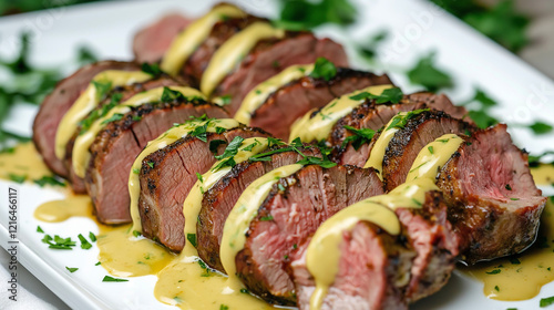 Delicious Food Photography: Marinated Pork Tenderloin Platter