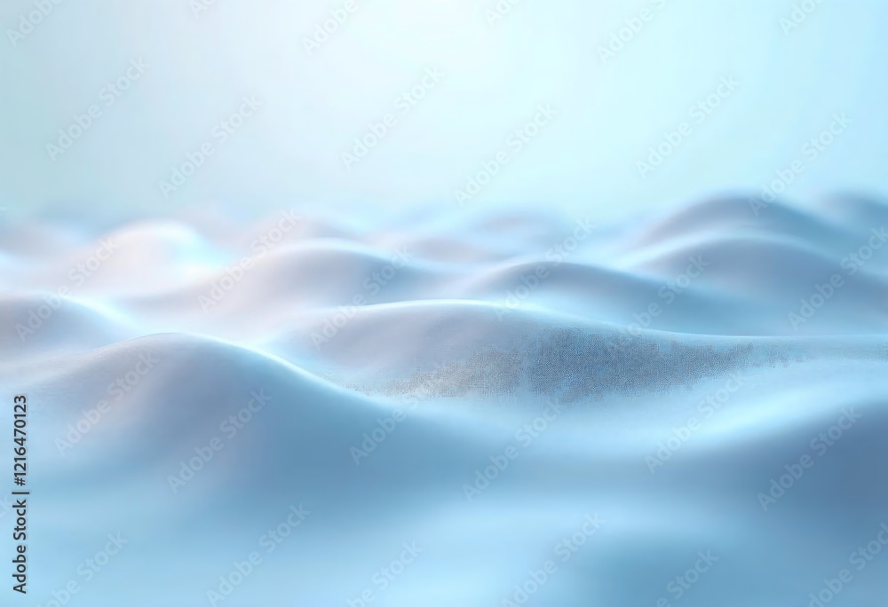 Fototapeta premium Serene Blue Wave Abstract Background Image