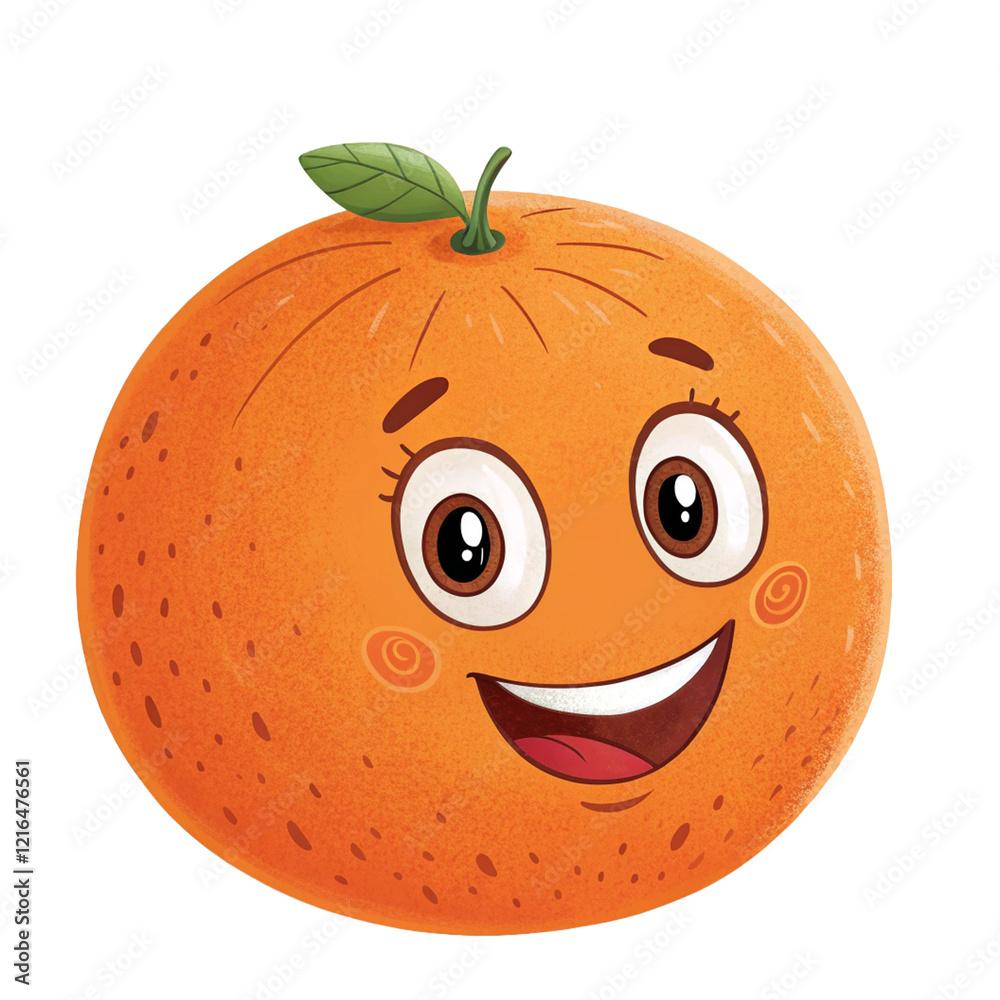 Obraz premium cartoon orange pumpkin