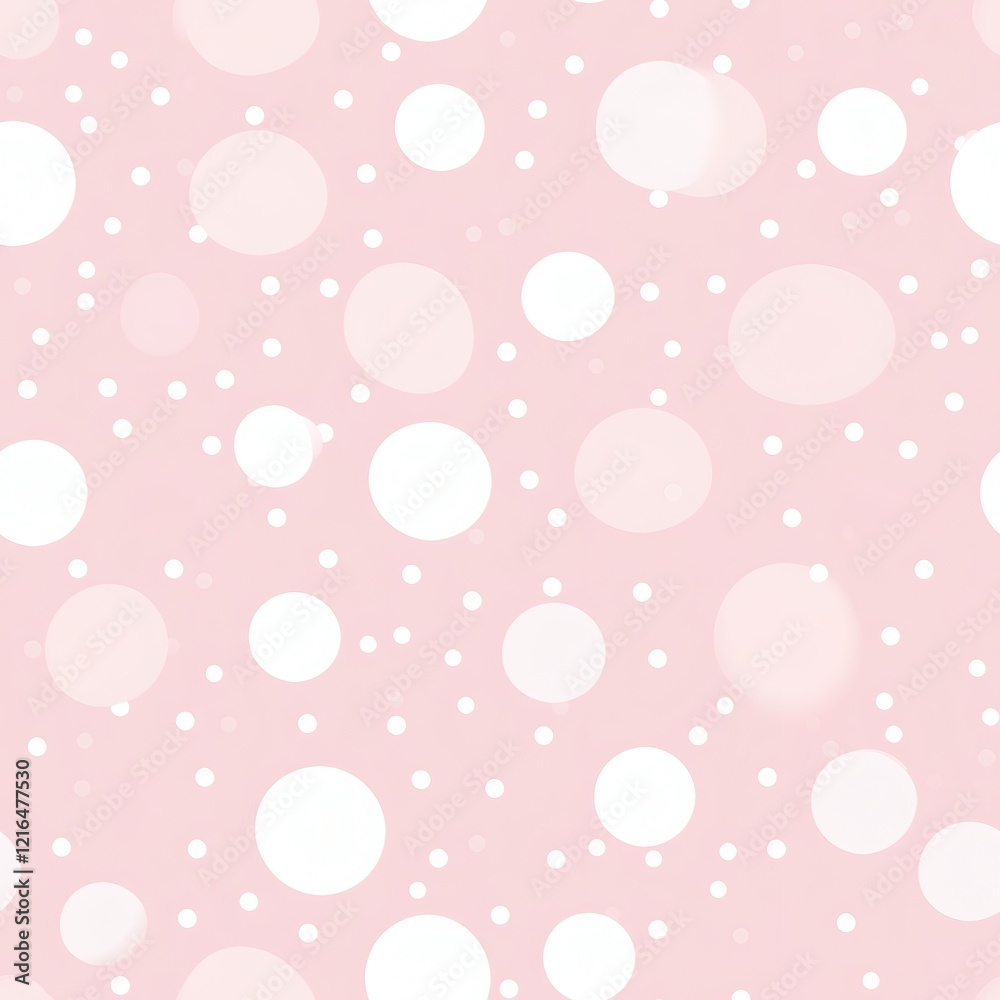 Abstract polka dot pattern in soft pink and white colors ideal for various design projects and backgrounds Abstract polka dot pattern in soft pink and white colors ideal for various design projects and backgrounds