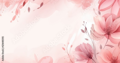 A soft, floral background featuring pink hues and delicate flowers, ideal for invitations or cards.