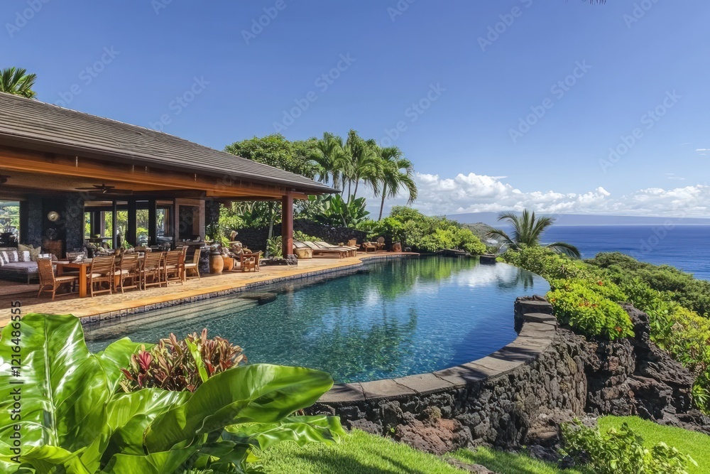 Luxury Hawaiian Oceanfront Estate with Infinity Pool and Breathtaking Views Luxury Hawaiian Oceanfront Estate with Infinity Pool and Breathtaking Views