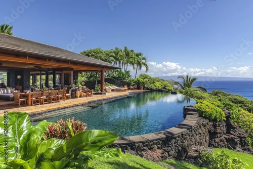 Luxury Hawaiian Oceanfront Estate with Infinity Pool and Breathtaking Views photo