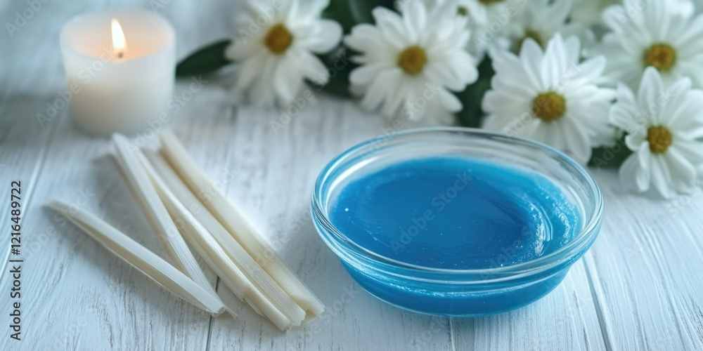 Candle Making Kit with Blue Wax Candle Making Kit with Blue Wax