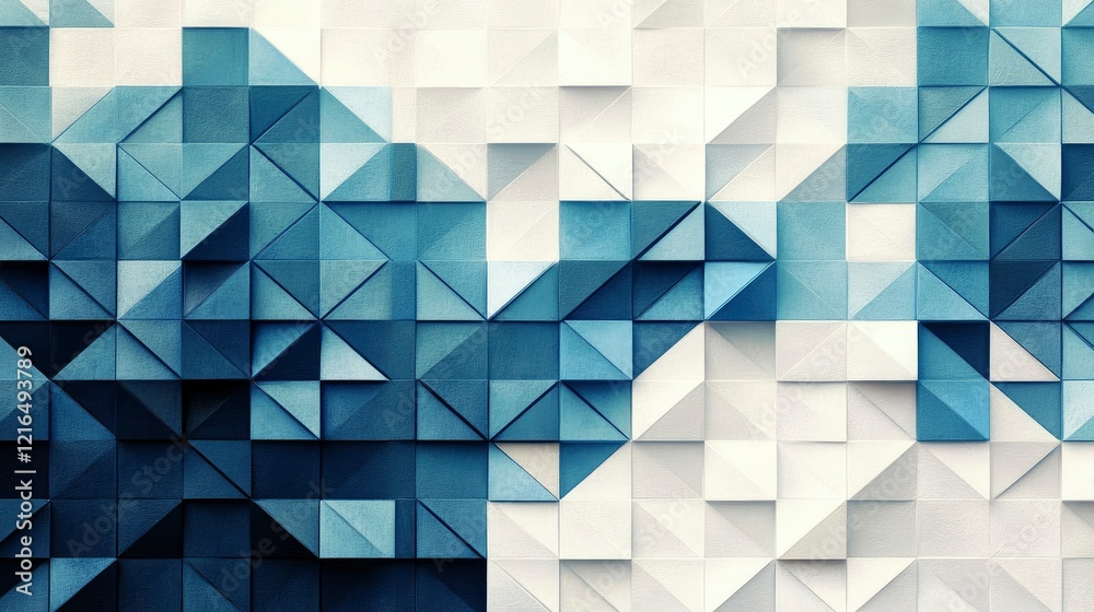 Obraz premium Retro 3d checkered tile background