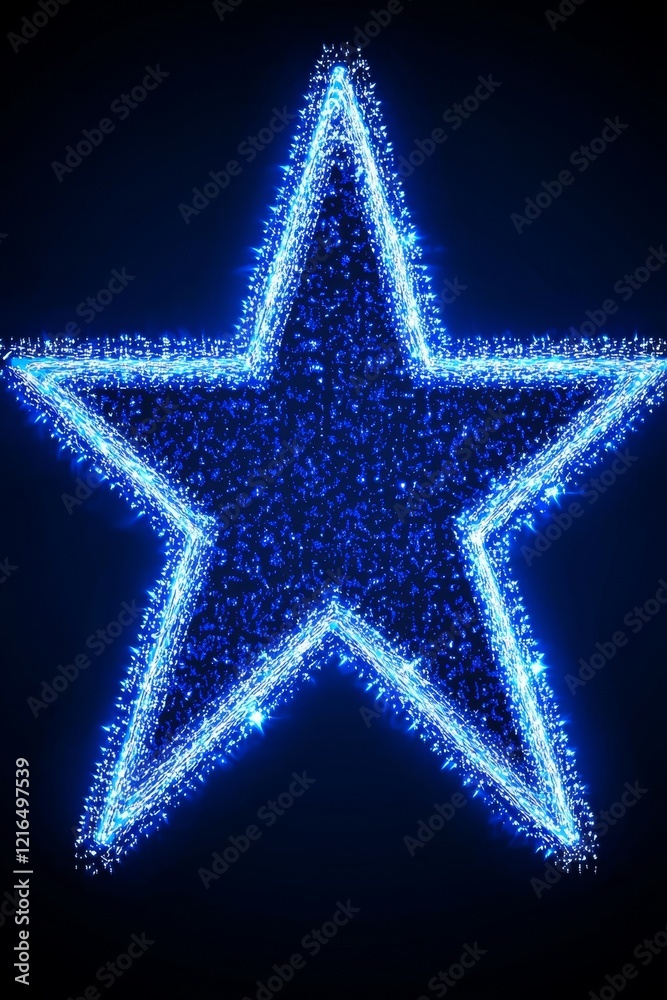 Silver and gold star shapes with lightning effects. Silver and gold star shapes with lightning effects.