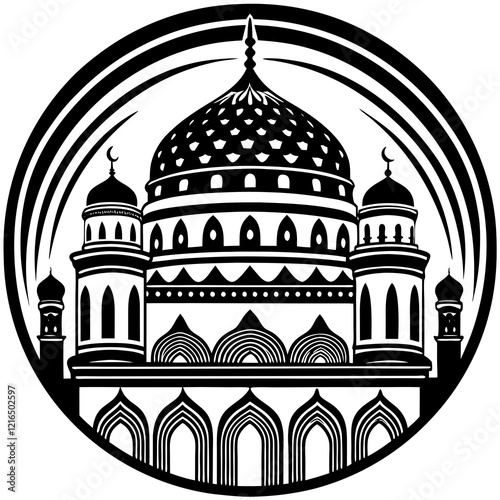 taj mahal vector illustration