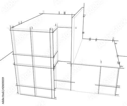 sketch of a house