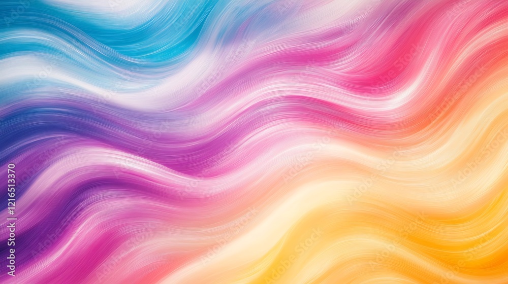 Fototapeta premium Abstract Colorful Wavy Lines Gradient Design