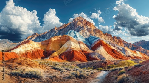 Immerse yourself in a turbulent alien vivid landscape,