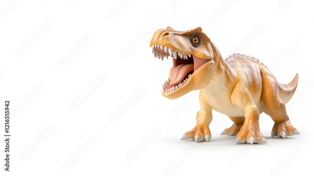 Fototapeta premium Dinosaur Figurine for Kids Play and Learning. Generative AI