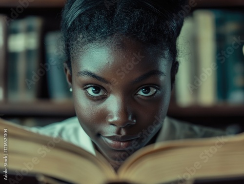Eager Reader in a Library