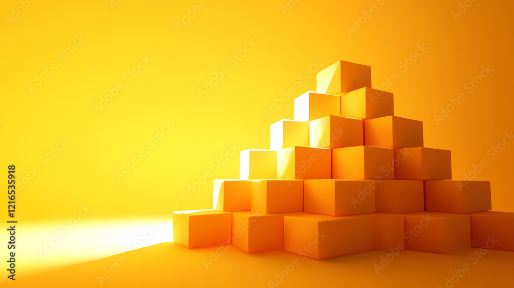 Geometric step design under sunlight Geometric step design under sunlight