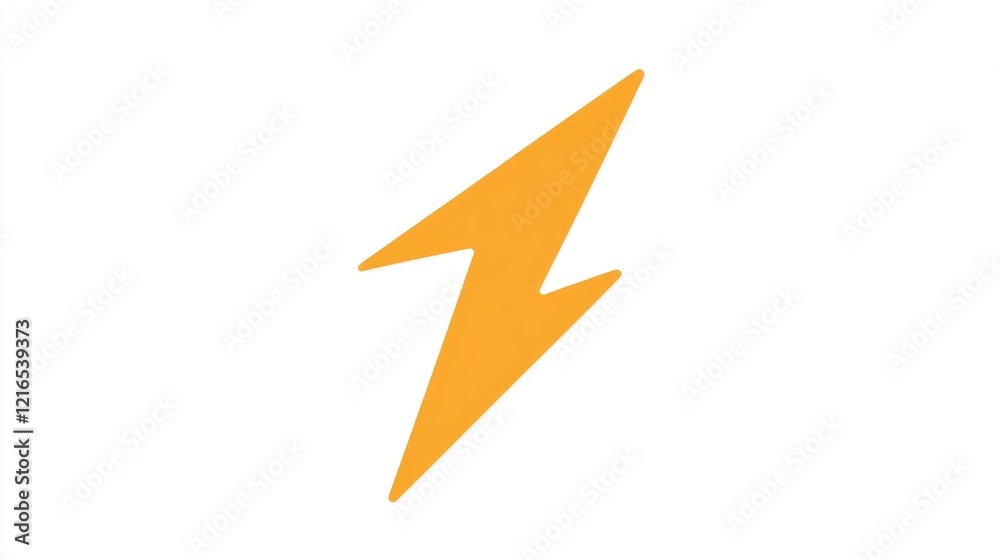 Energetic Flash: A Vibrant Orange Lightning Bolt Icon Energetic Flash: A Vibrant Orange Lightning Bolt Icon