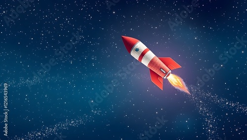 rocket launch. start up concept