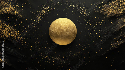 golden moon in the night