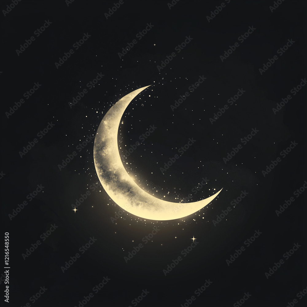 black background with a golden moon black background with a golden moon