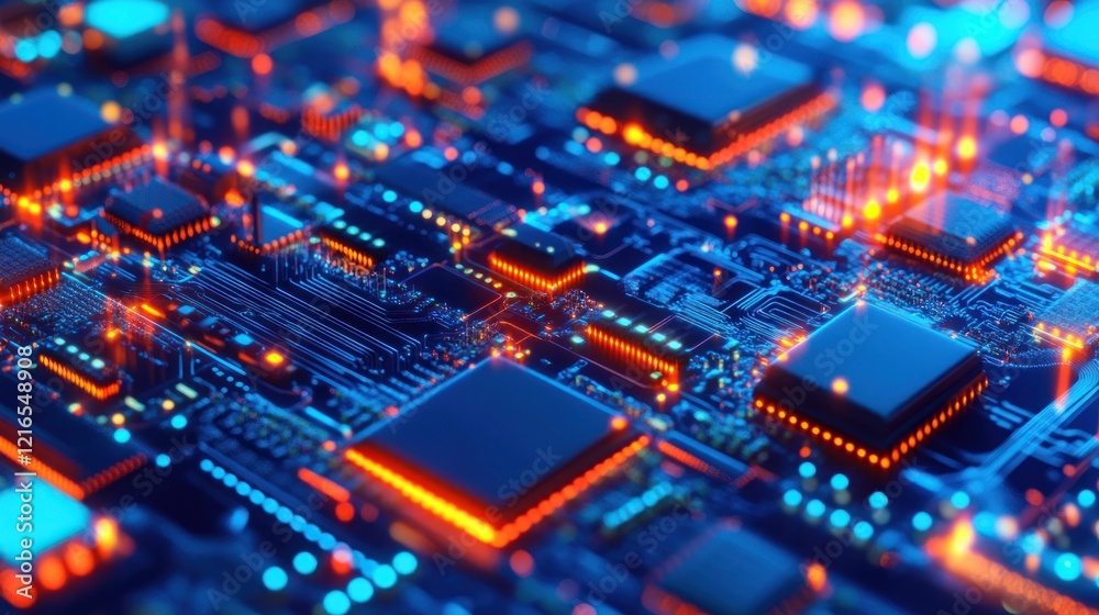 Intricate Circuit Board: A Close-Up of Technology's Inner Workings Intricate Circuit Board: A Close-Up of Technology's Inner Workings