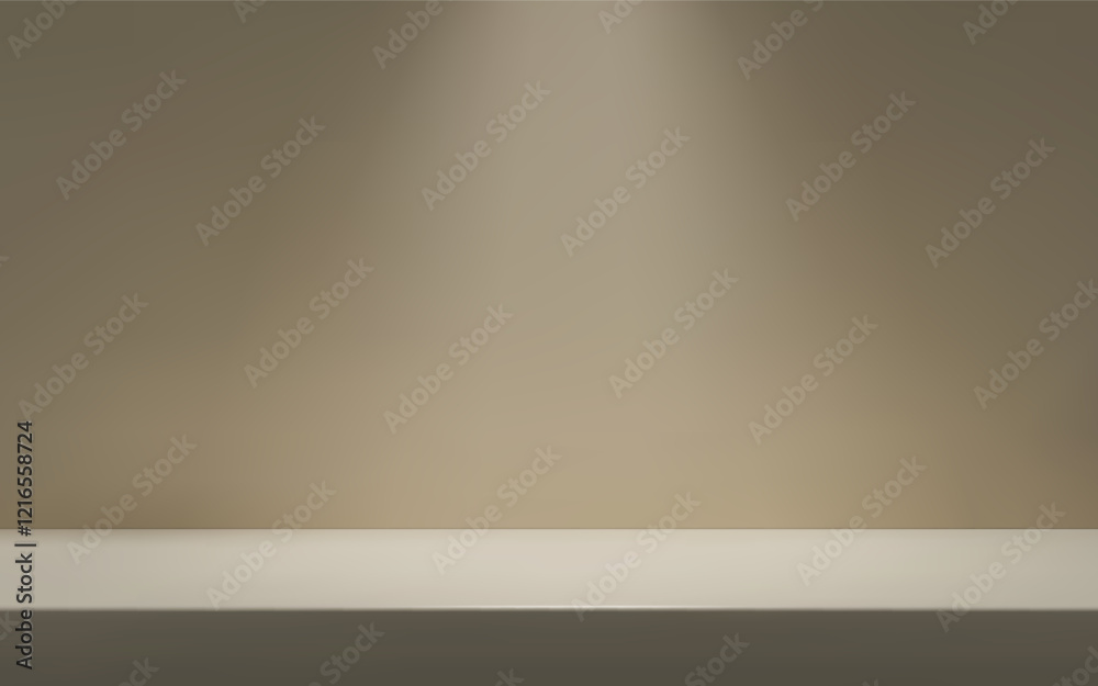 Beige Room with table surface. Product presentation template. Beige Room with table surface. Product presentation template.