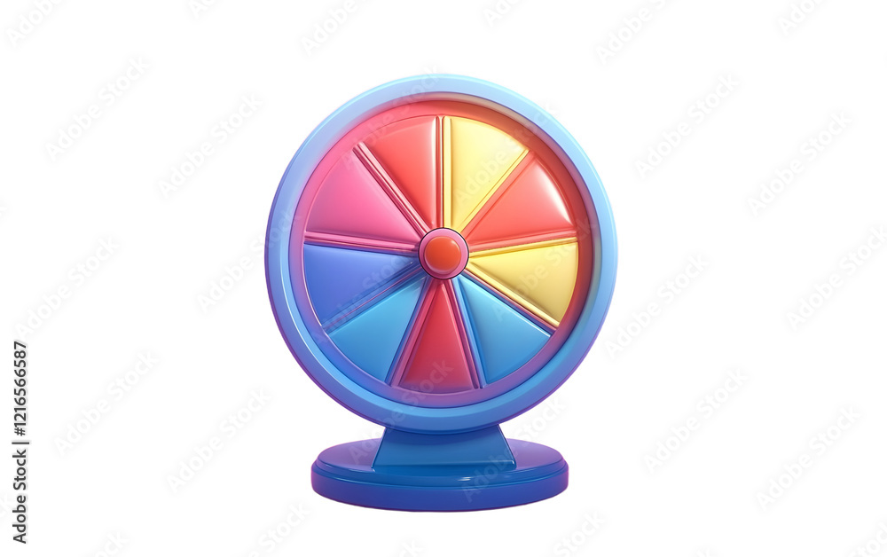 Cartoon spinning fortune wheel, fortune spinning wheel for promotion events, 3d rendering. Cartoon spinning fortune wheel, fortune spinning wheel for promotion events, 3d rendering.