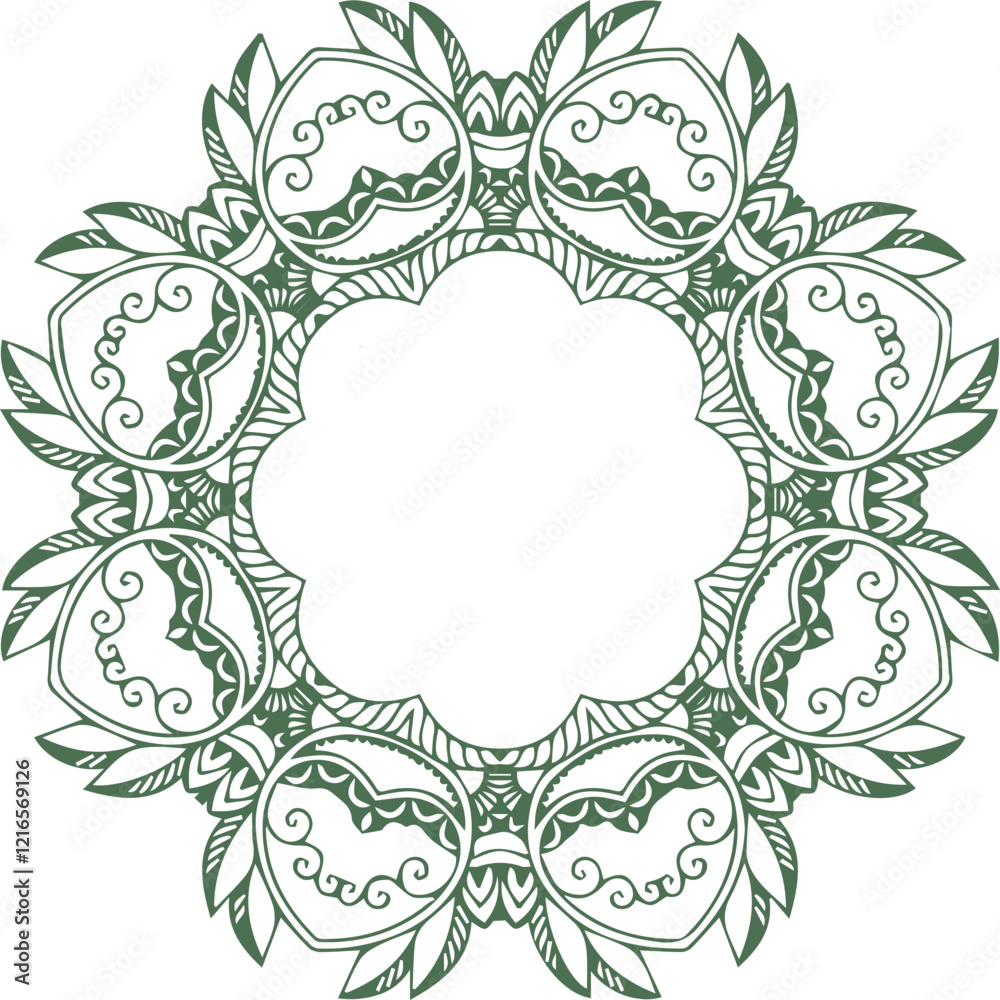 Beautiful flower art and mandala vector design Beautiful flower art and mandala vector design