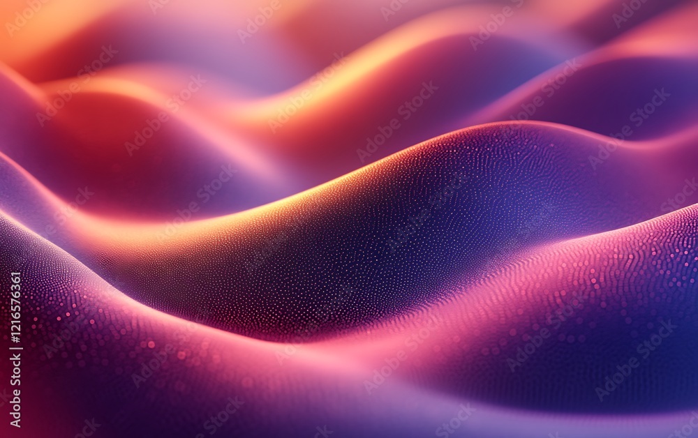 Abstract wavy surface with red, orange, and blue gradient. Abstract wavy surface with red, orange, and blue gradient.