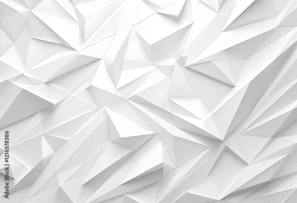 Fototapeta premium Abstract White Triangular Forms: A Minimalist Geometric Composition