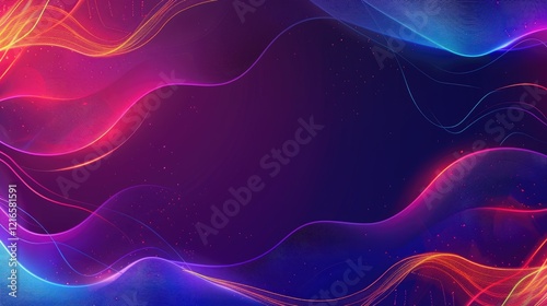 A vibrant abstract background with flowing waves of color, suitable for digital designs.