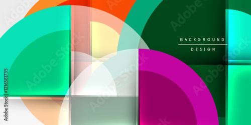 Target circle geometric abstract shapes. Vector Illustration For Wallpaper, Banner, Background, Card, Book Illustration, landing page