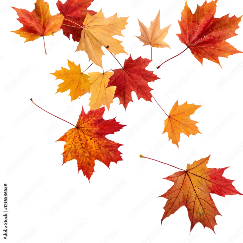 autumn leaves isolated on white autumn leaves isolated on white