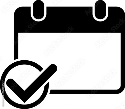 Simple vector icon calendar