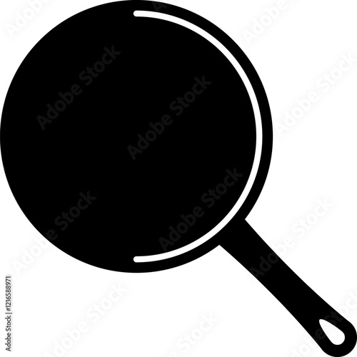 Simple vector icon. Flat illustration on a theme frying pan