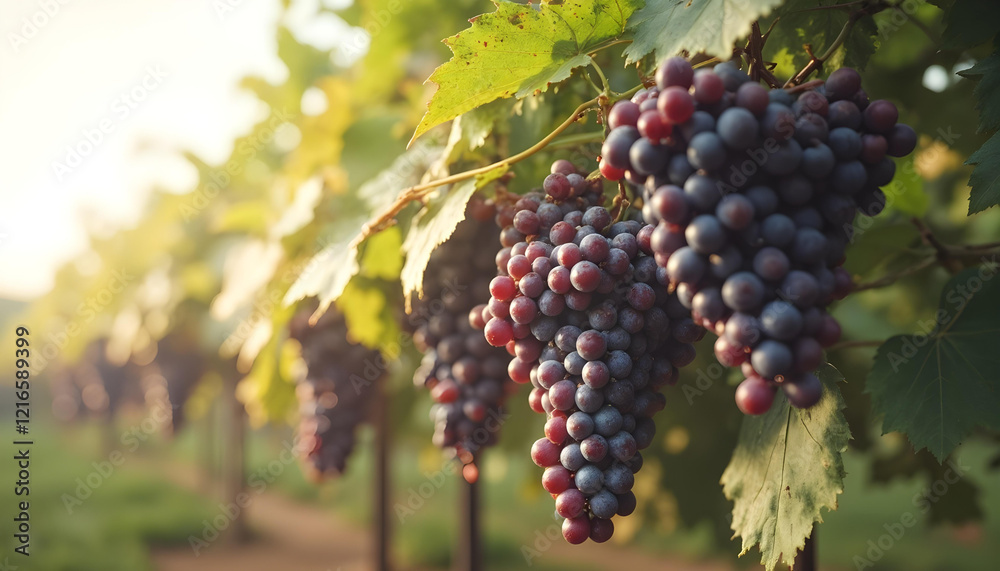 Fototapeta premium racimo de uvas en el viñedo