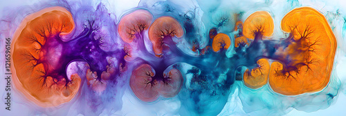 Crosssectional kidney imaging showing longterm impact of Hypertension renal health and preventive care strategies under Nephrology photo