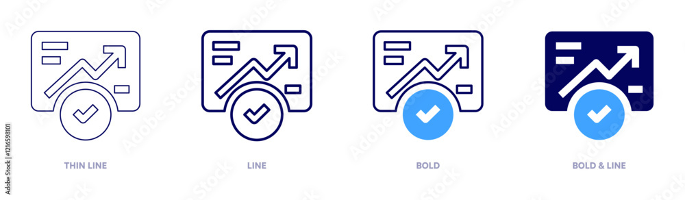 Analytic icon in 4 different styles. Thin Line, Line, Bold, and Bold Line. Duotone style. Editable stroke.analytic Analytic icon in 4 different styles. Thin Line, Line, Bold, and Bold Line. Duotone style. Editable stroke.analytic