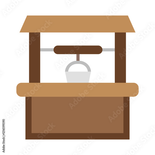 Water well flat icon