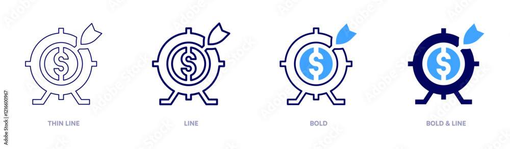 Marketing benefits icon in 4 different styles. Thin Line, Line, Bold, and Bold Line. Duotone style. Editable stroke Marketing benefits icon in 4 different styles. Thin Line, Line, Bold, and Bold Line. Duotone style. Editable stroke