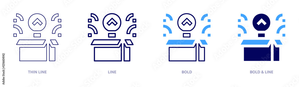 Marketing insights icon in 4 different styles. Thin Line, Line, Bold, and Bold Line. Duotone style. Editable stroke Marketing insights icon in 4 different styles. Thin Line, Line, Bold, and Bold Line. Duotone style. Editable stroke