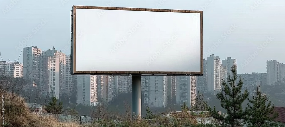 custom made wallpaper toronto digitalLarge Blank Billboard Against a Cityscape Urban Advertising Space With Room for Your Text or Design