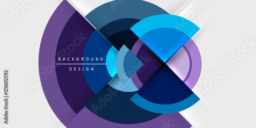 Target circle geometric abstract shapes. Vector Illustration For Wallpaper, Banner, Background, Card, Book Illustration, landing page