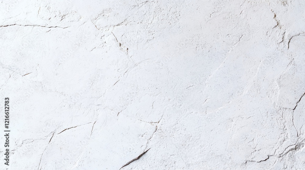 Obraz premium White Grunge Cement Wall Texture, a versatile interior design backdrop featuring a plain, weathered surface ideal for creative projects and modern aesthetic applications