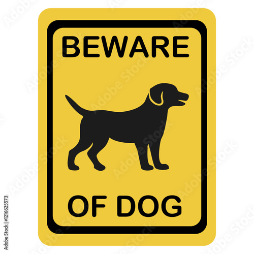 beware of dog sign