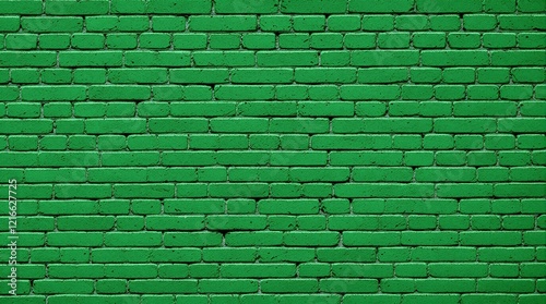 rich green brick wall with textured surface for vintage-inspired and modern designs
