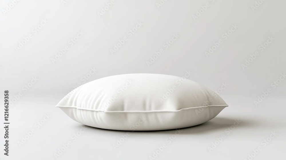 White pillow on white background, studio shot, mockup (1) White pillow on white background, studio shot, mockup (1)