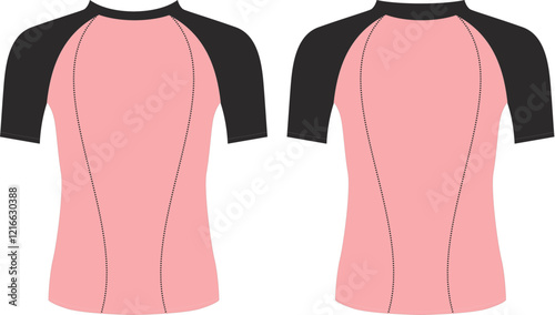 Compression Rash Guard Template