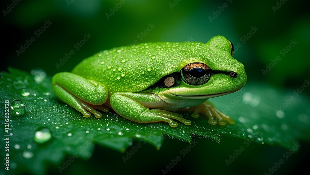 high res frog in the grass
