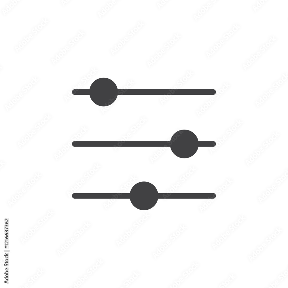 Settings icon Vector logo set flat Settings icon Vector logo set flat