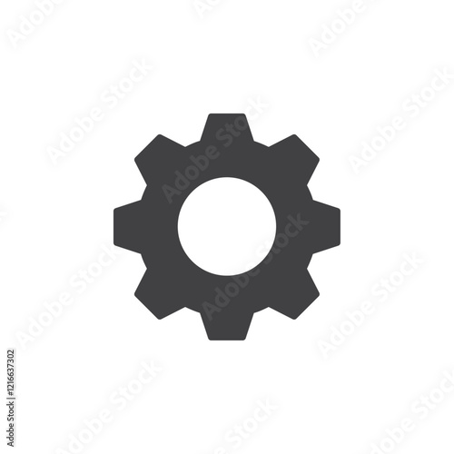 Setting icon Vector logo set flat
