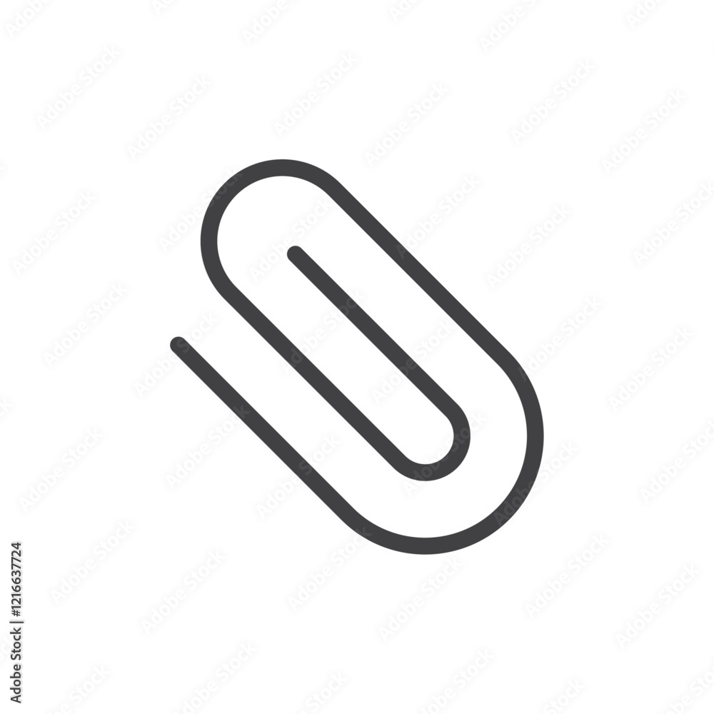 Attach icon Vector logo set flat Attach icon Vector logo set flat