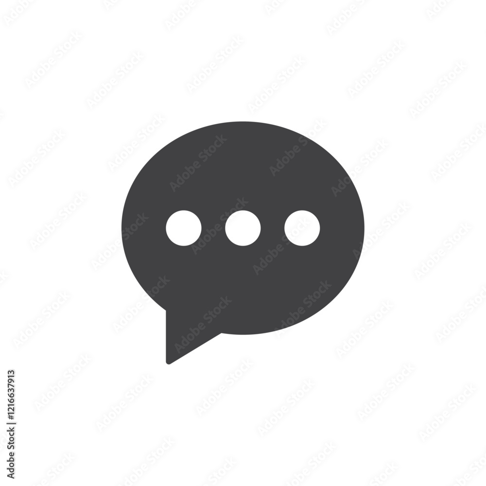 Chat icon Vector logo set flat Chat icon Vector logo set flat
